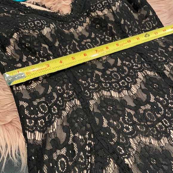 Betsy & Adam Women's Lace-Overlay Tulle A-Line Dress - Picture 5 of 8